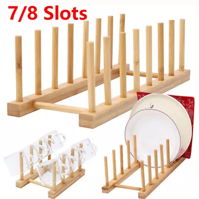 £6.35 • Buy Rack Cutting Board Stand Storage Bakeware Pot Lid Holder Dish Plate Bowl Cup