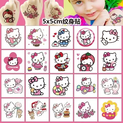 20PC Hello Kitty Kids Temporary Tattoo Sticker Party Supplies Loot Bag Favours • $11.99