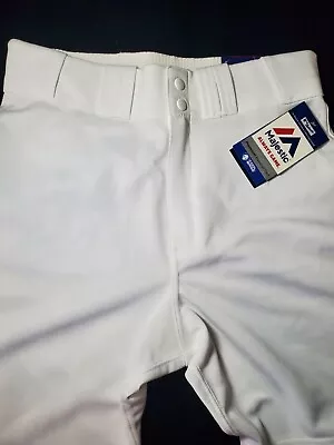 Mens Small Majestic Baseball Pants With Tags White • $19.99