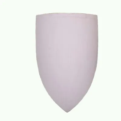 Medieval Heater Shield Wooden Blank White Larp Reenactment • £80.99