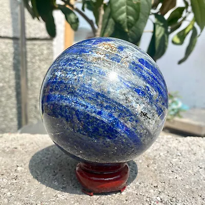 2.42LB Natural Lapis Lazuli Jasper Quartz Sphere Crystal Ball Reiki Healing • $0.99