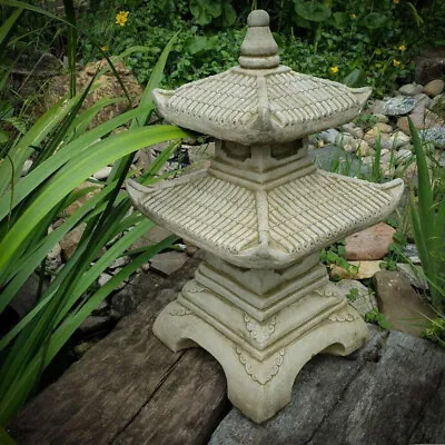 Pagoda Stone Cast Oriental Ornament • £109.99