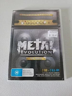 Metal Evolution The Series 3 DVD + 2 Blu Ray (Iron Maiden Metallica Kiss) • $32.46