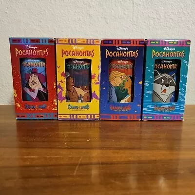 4 Vintage 1994 Burger King Disney Collector Series Plastic Cups  Pocahontas  • $22.49