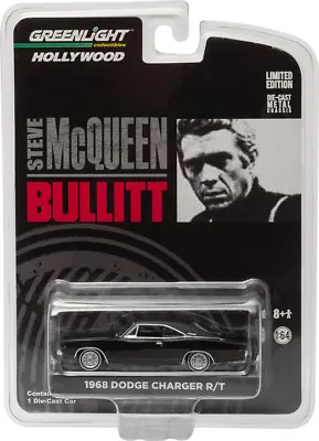 Greenlight 44741 Bullitt Steve McQueen's 1968 Dodge Charger R/T 1:64 Scale • $19.95