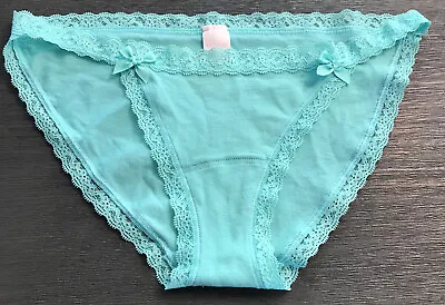 VTG Victoria's Secret 100% Cotton Low Rise String Bikini Panty Small • $30