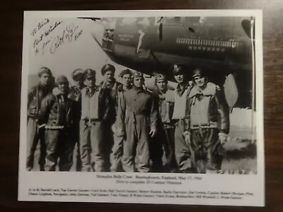 Memphis Belle Pilot Robert K Morgan Signed 8 X 10 Photo • $45