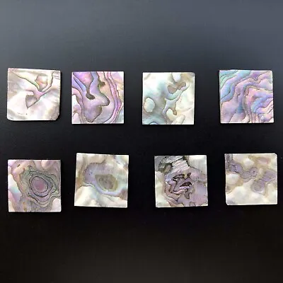 10x Abalone Shell Inlay Guitar Luthier Rectangle Square 1 X1 X5/64  (25x25x2mm) • $23.99
