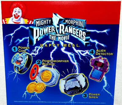 1995 Mighty Morphin Power Rangers The Movie Mcdonalds Happy Meal Toys - U Pick • $3.99