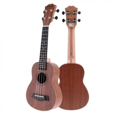 $38.94 • Buy 21 Inch Soprano Ukulele For Kids & Adults Ukelele Beginner Sapele Body 15 Fret