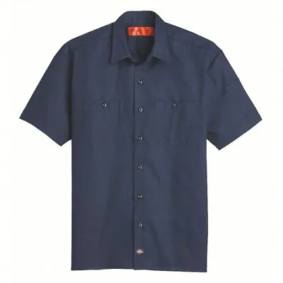 Dickies Ripstop Fabric Short Slv Button Work Shirt S608 New Black Grey Navy • $14.99