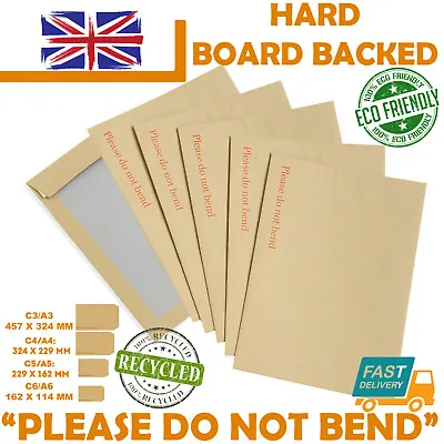 £0.99 • Buy Hard Cardboard Backed 'please Do Not Bend' Envelopes Manilla Brown A3/a4/a5/a6