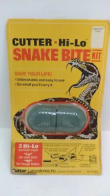 Vintage Cutter Hi-Lo Snake Bite Kit #06-1527-893 NIP New Old Stock Sealed 3 Cups • $24.99