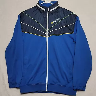 Ecko Unltd Mens Jacket Sz XL Hooded Blue Full Zip Coat 2 Side Pockets • $34.87