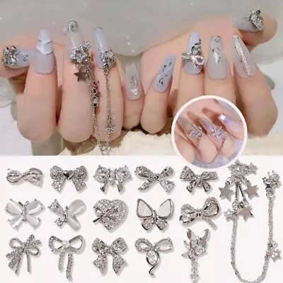 Jewelry Nail Rhinestones Bowknot Diamond Nail Art DIY Nail Art Decorations • $3.09