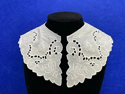 Lace Collar New Season Style Sewn On Dressmaking Polyester Cotton. Ivory L11 • £3.95