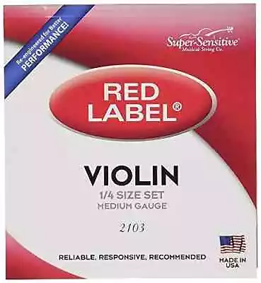 Red Label 2103 Violin 1/4 Medium Gauge • $21.99