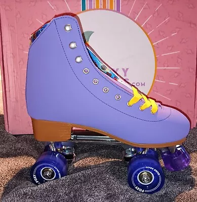 Foxy Skates Pure Lilac Color Roller Skates Size 9 With Box • $49.99