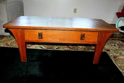 Antique Original Limbert Coffee Table Side Quartersawn Oak Tiger Arts & Crafts  • $1056