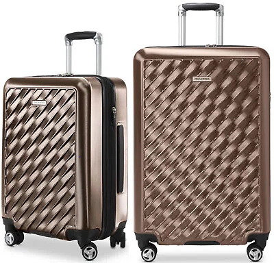 Ricardo Melrose Hardside 2-Piece Set (20  And 25 ) With FREE Travel Kit (Bronze) • $219