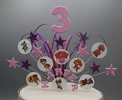 Paw Patrol Cake Topper Decoration Stars On Wires 1st 2nd 3rd 4th 5th 03 • £14.99