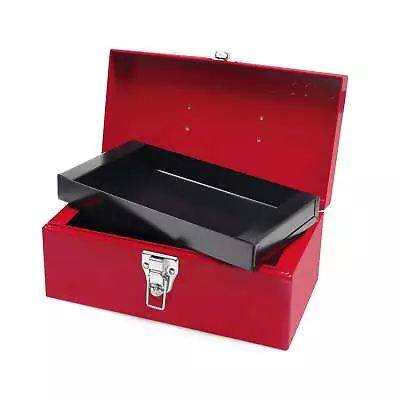 Urrea Industrial 12 In Metal Tool Box With Plastic Handle And Metallic Tray  • $36.99