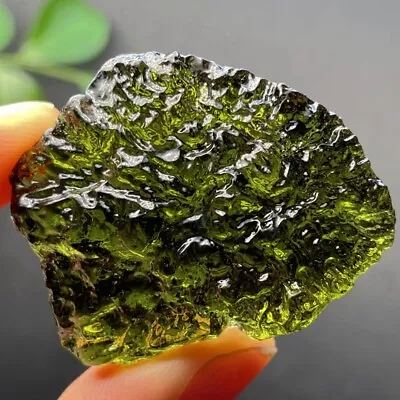 106ct Moldavite Genuine Raw Moldavite Crystal From Czech RepublicPICcertificate • $15.50