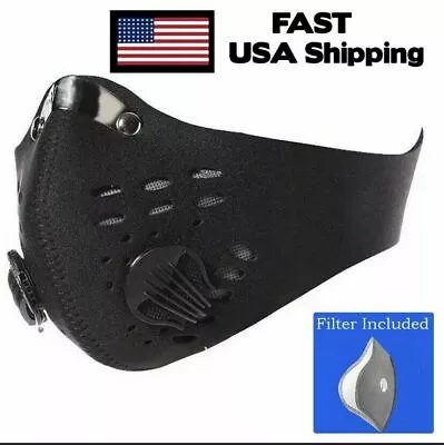 Cycling Half Face Covers With Filter Dustproof Motorcycle Mouth-muffle Shield • $12.99