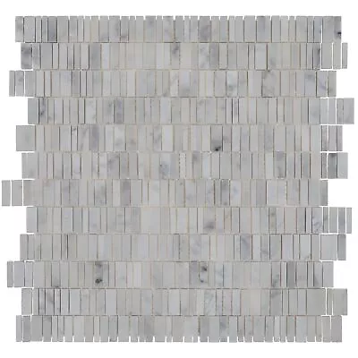 Natural Stone Marble 2  HEX Mosaic Polished Carrara White - Carrara White 13 X 1 • $20.29