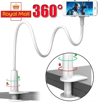 £8.90 • Buy Flexible Arm 360º Bed Desk Gooseneck Lazy Stand Holder Mount For IPad Tablet NEW