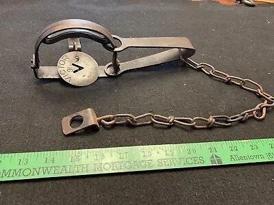 Antique Victor Oneida Community No. 91 1/2 Single Long Spring Double Jaw Trap • $42.50