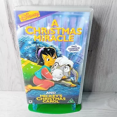 A Christmas And Mickeys Christmas Carol Vhs Tape - Rare Retro Movie Christmas • £15.52