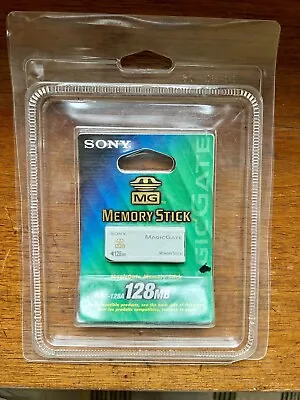 New Genuine Sealed New Sony MagicGate 128MB Memory Stick Card - MSG-128A • $39