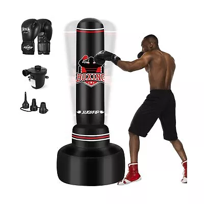 JUOIFIP Punching Bag With Stand Adult 70”- Freestanding Heavy Boxing Punch • $88.67