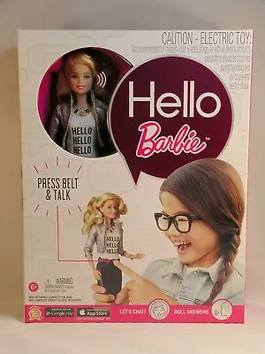Mattel NEW Interactive Talking Hello Barbie Doll Blonde AI Doll For Children • $135.66