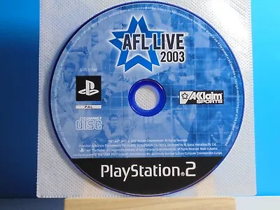 AFL Live 2003 For PS2 • $5