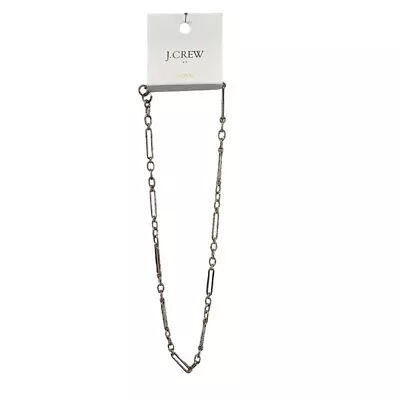 J. Crew Necklace Mixed Chain Single Layer Extender NEW Gold Colored • $22