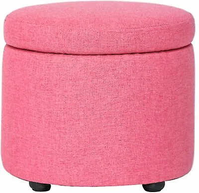 $32.99 • Buy ACEHOME Round Storage Ottoman Foot Rest Vanity Stool Small Ottoman Stool Bedroom