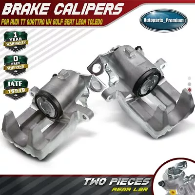 2pcs Brake Caliper For Audi TT Quattro 00-06 VW Jetta 01-05 Rear Left & Right • $79.49