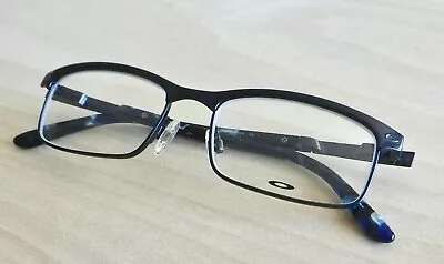 Oakley Taxed Eyeglasses OX3174-0253 Brushed Midnight Frames Clear Lens 49-16-137 • $47.25