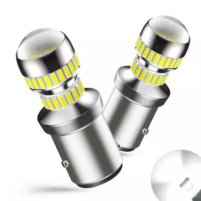 2 PCS White 54-SMD LED 1157 Car Tail Brake Stop Tail Light Bulb 12v Replacement • $14.99