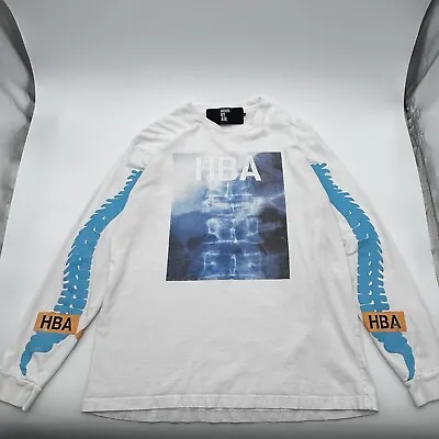 Rare Mens Hood By Air HBA NYC Streetwear X-Ray Skeleton White LS T-Shirt X-Large • $199.99