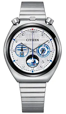 Citizen Star Wars Men's Quartz Tsuno Chronograph Watch R2-D2 38MM AN3666-51A • $122.99