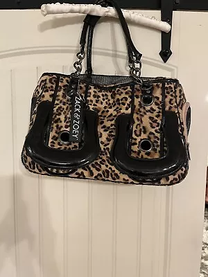 Zack & Zoey Pet Carrier Dog Cat Tote  Leopard  Cheetah Black Trim 15x10x8 • $29.99