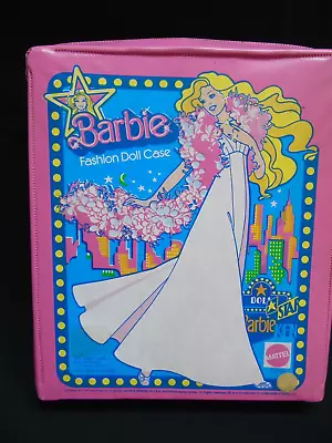 VINTAGE Mattel Barbie Fashion Doll Carrying Case Pink USA Made 1977 No. 1002 • $19.95