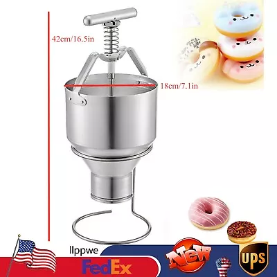 Doughnut Cake Dropper Maker Depositor Plunger Hopper Manual Alu Donut Dispenser • $74.11