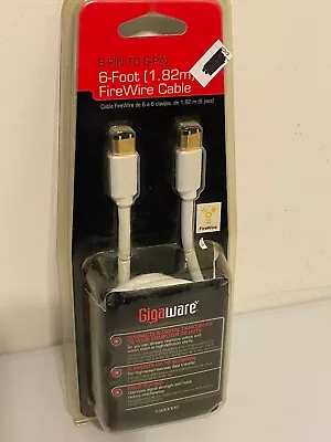 Gigawire 6 Pin To 6 Pin Firewire Cable (6 Foot) • $9.95