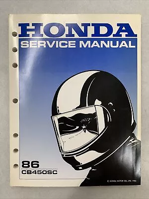 1986 Honda Cb450sc Motorcycle Service Manual • $20