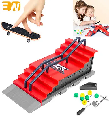 Finger Skateboard Scene Skatepark Ramp Parts For Tech Deck Fingerboard Toys Gift • $16.95