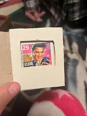 Elvis Presley Stamp USA Unused Untouched Pink And Purple Elvis Holding Microphon • $700